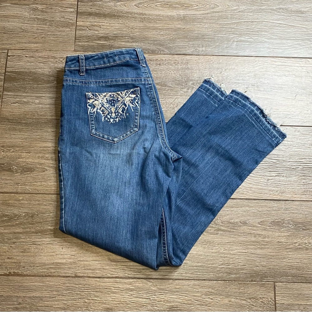 Christopher & Banks 8 Embellished Jeans